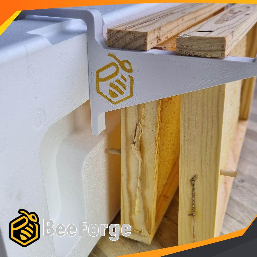 Ramhållare för bikupa 2-pack som används för inspektion av bisamhället och arbetsytan i bigården.