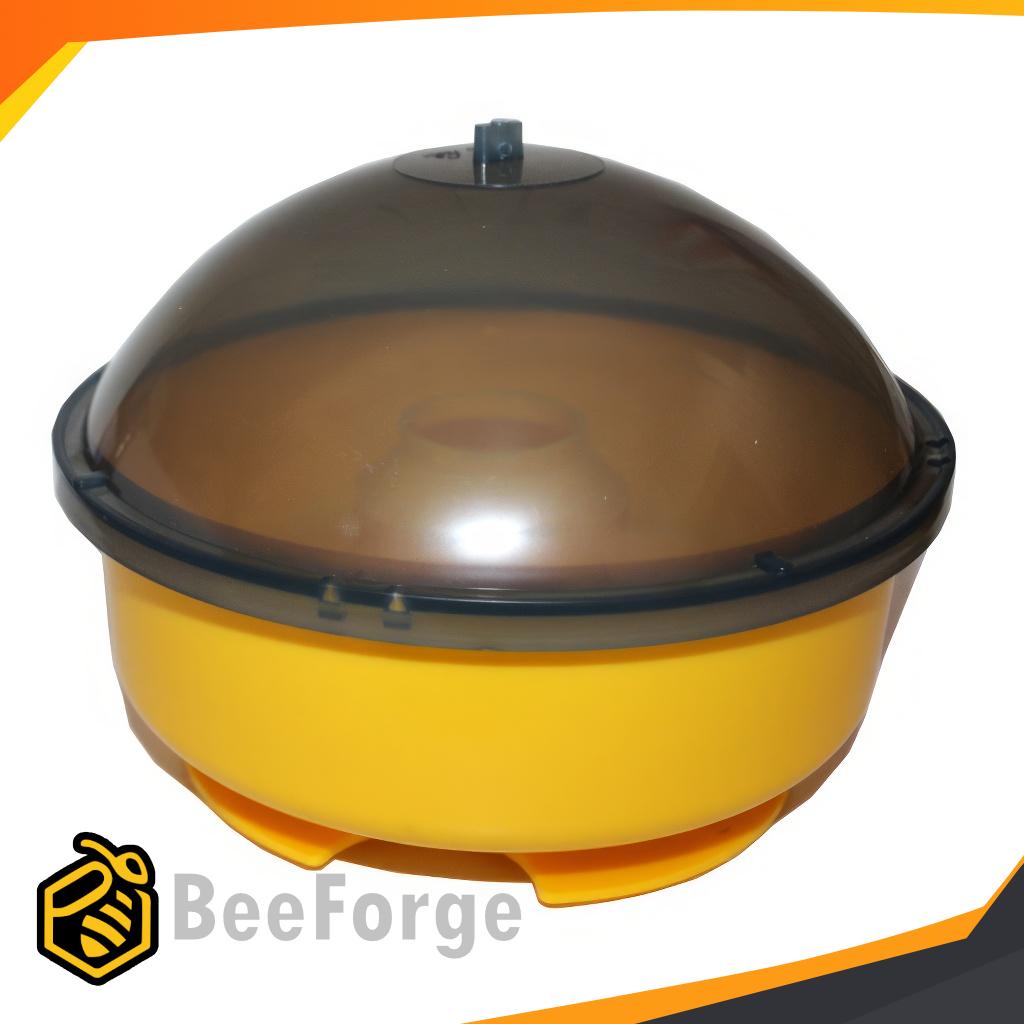 Getingfälla från BeeForge, effektiv fälla mot getingar, gul design med lock_1